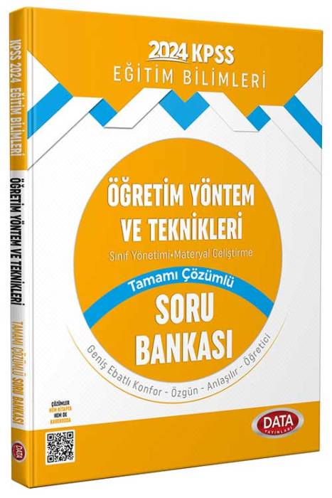 2024 KPSS Eğitim Bilimleri Öğretim Yöntem ve Teknikleri Tamamı Çözümlü Soru Bankası Data Yayınları