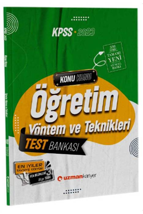 2023 KPSS Eğitim Bilimleri Öğretim Yöntem ve Teknikleri Test Bankası Yaprak Test Uzman Kariyer Yayınları