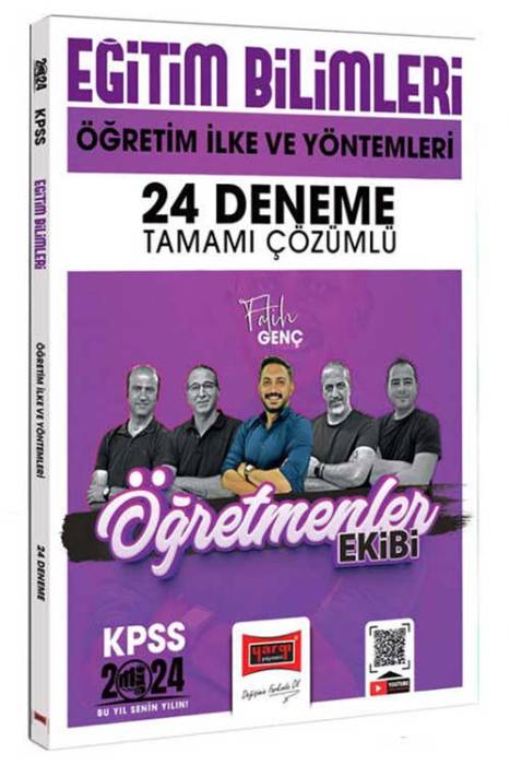 2024 KPSS Eğitim Bilimleri Öğretmenler Ekibi Öğretim İlke ve Yöntemleri Tamamı Çözümlü 24 Deneme Yargı Yayınları