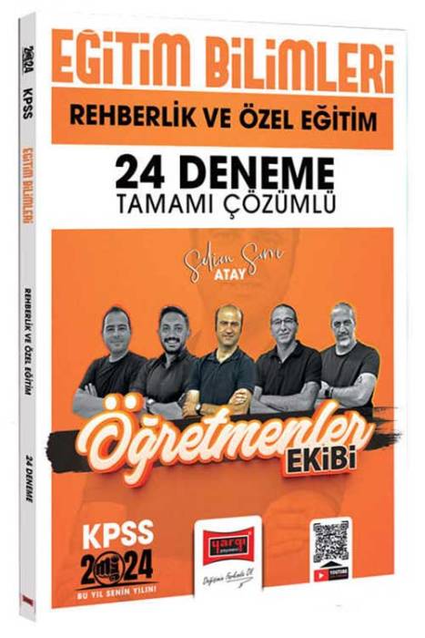 2024 KPSS Eğitim Bilimleri Öğretmenler Ekibi Rehberlik ve Özel Eğitim Psikolojisi Tamamı Çözümlü 24 Deneme Yargı Yayınları