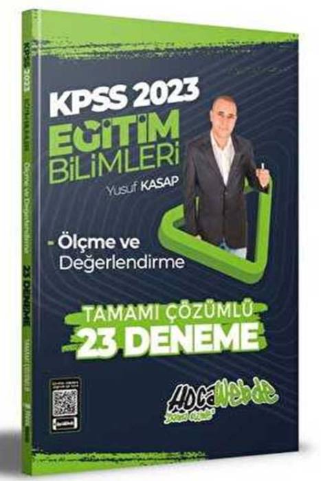 2023 KPSS Eğitim Bilimleri Ölçme ve Değerlendirme Tamamı Çözümlü 23 Deneme Sınavı Hocawebde Yayınları