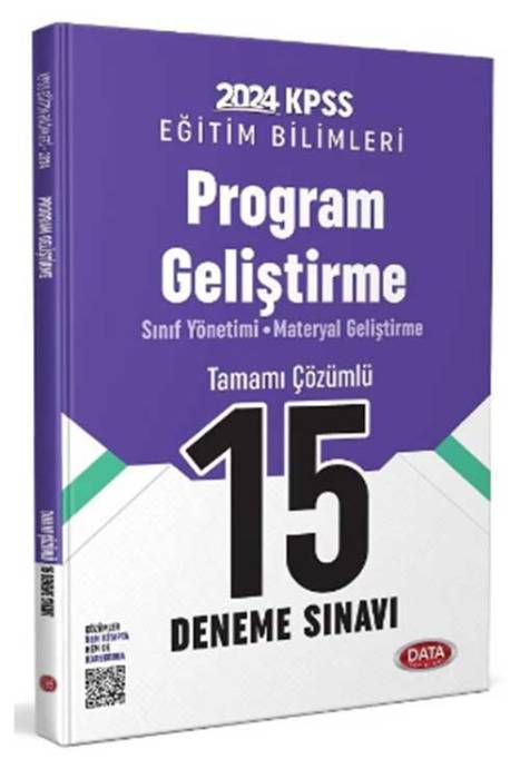 2024 KPSS Eğitim Bilimleri Program Geliştirme 15 Deneme Çözümlü Data Yayınları