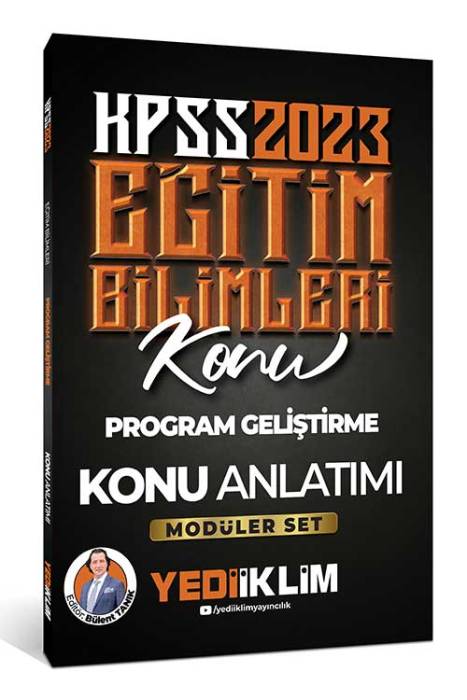 2023 KPSS Eğitim Bilimleri Program Geliştirme Konu Anlatımı (Modüler Set İçerisindeki) Yediiklim Yayınları