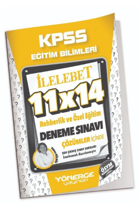 2024 KPSS Eğitim Bilimleri Rehberlik ve Özel Eğitim 11x14 Deneme Çözümlü Yönerge Yayınları