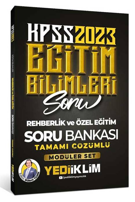 2023 KPSS Eğitim Bilimleri Rehberlik ve Özel Eğitim Tamamı Çözümlü Soru Bankası (Modüler Set İçerisindeki) Yediiklim Yayınları