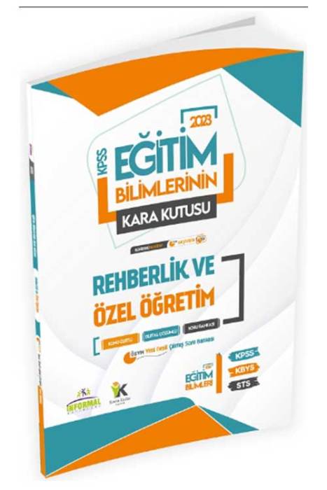 2023 KPSS Eğitim Bilimlerinin Kara Kutusu Rehberlik ve Özel Öğretim Çıkmış Sorular Soru Bankası Çözümlü İnformal Yayınları