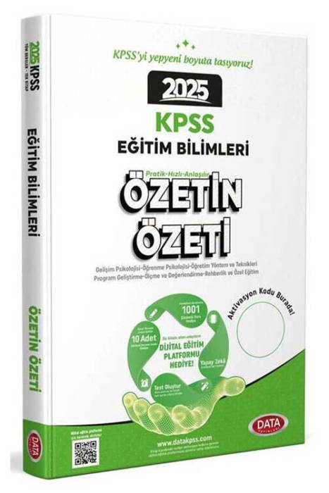 2025 KPSS Eğitim Bilimleri Özetin Özeti Data Yayınları