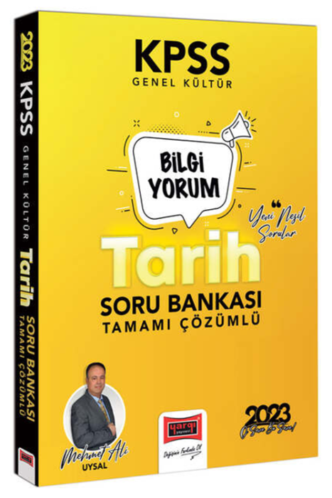 2023 KPSS Genel Kültür Tarih Bilgi Yorum Tamamı Çözümlü Soru Bankası Yargı Yayınları