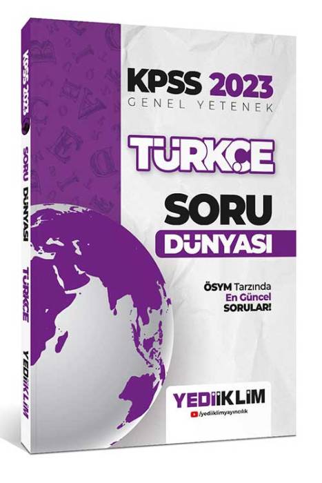 2023 KPSS Genel Yetenek Türkçe Soru Dünyası Yediiklim Yayınları