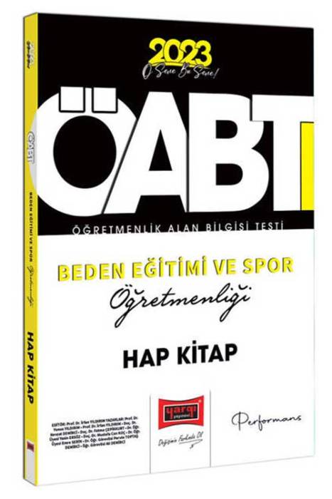 2023 KPSS ÖABT Beden Eğitimi ve Spor Öğretmenliği Hap Kitap Yargı Yayınları