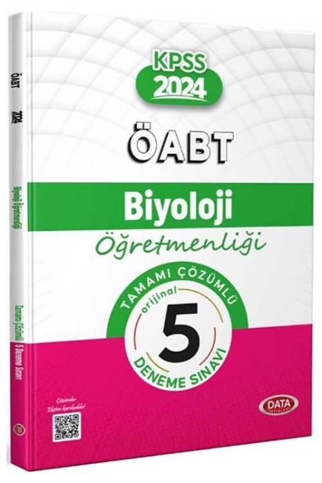 2024 ÖABT Biyoloji Öğretmenliği Tamamı Çözümlü 5 Deneme Sınavı Data Yayınları