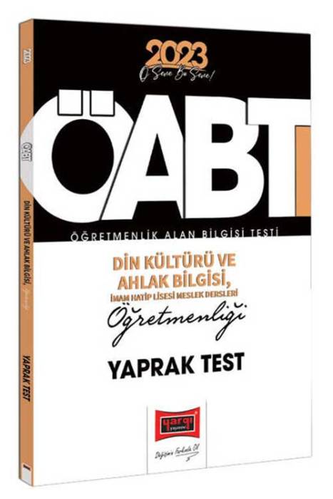 2023 KPSS ÖABT Din Kültürü ve Ahlak Bilgisi ve İmam Hatip Liseleri Meslek Dersleri Öğretmenliği Çek Kopart Yaprak Test Yargı Yayınları