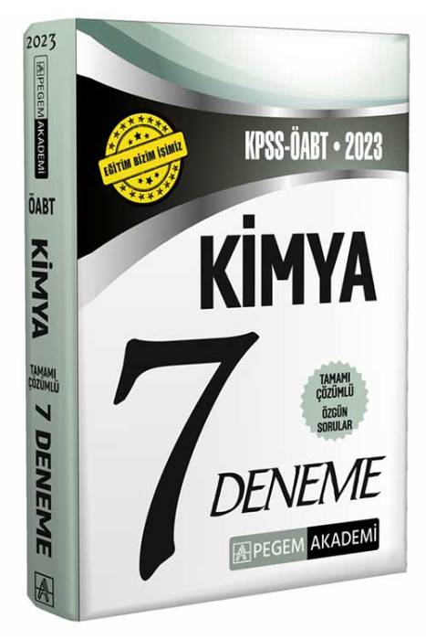 2023 KPSS ÖABT Kimya 7 Deneme Pegem Akademi Yayınları