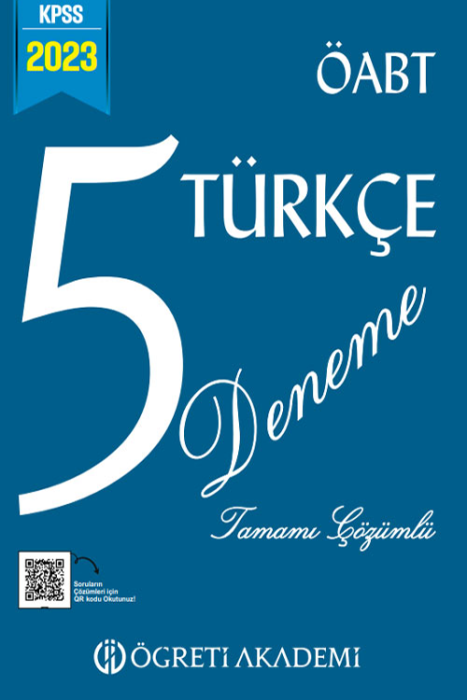 2023 KPSS ÖABT Türkçe 5 Deneme Öğreti Akademi Yayınları
