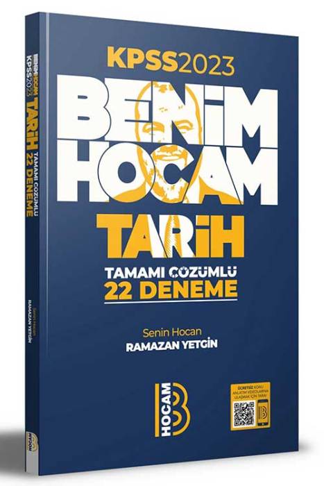 2023 KPSS Tarih Tamamı Çözümlü 22 Deneme Benim Hocam Yayınları