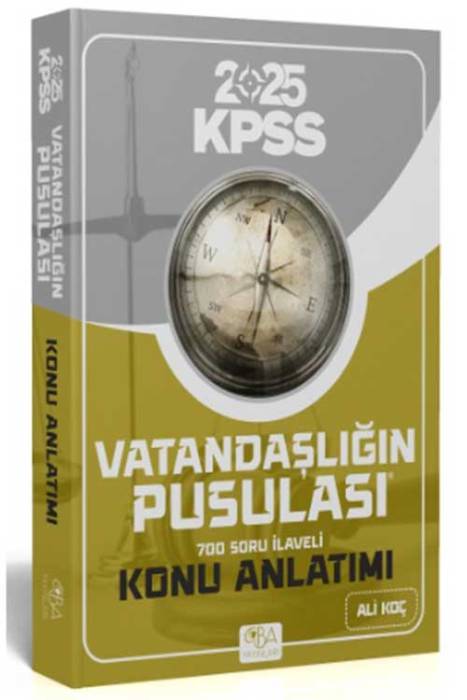 2025 KPSS Vatandaşlık Vatandaşlığın Pusulası Konu Anlatımı CBA Akademi Yayınları