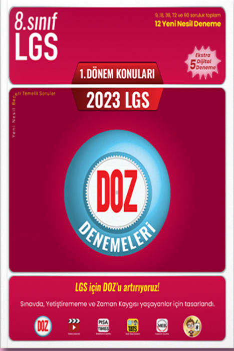 2023 LGS 1. Dönem Doz Denemeleri Tonguç Akademi Yayınları