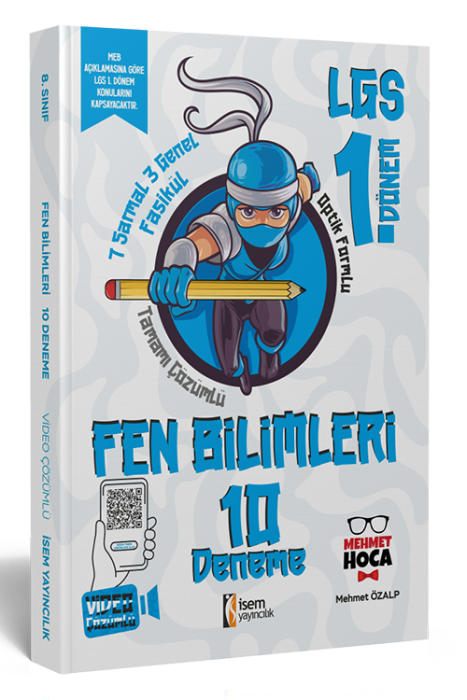 2023 LGS 1. Dönem Fen Bilimleri 10 Branş Deneme İsem Yayıncılık