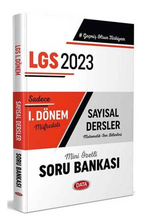 2023 LGS 1. Dönem Sayısal Soru Bankası Data Yayınları