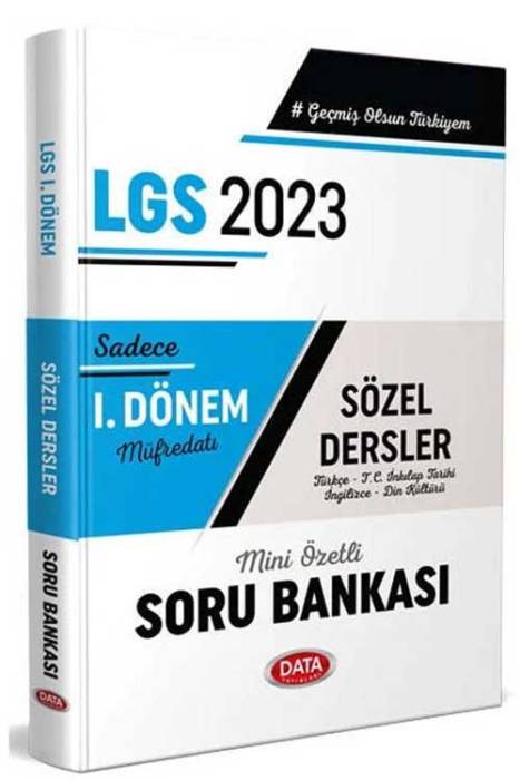 2023 LGS 1. Dönem Sözel Soru Bankası Data Yayınları