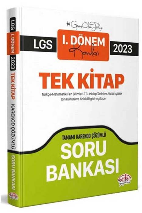 2023 LGS 1. Dönem Tüm Dersler Soru Bankası (Karekod Çözümlü) Data Yayınları