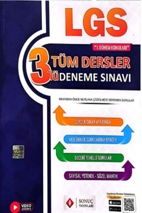 2023 LGS Tüm Dersler 3'lü Deneme Sınavı 1.Dönem Sonuç Yayınları