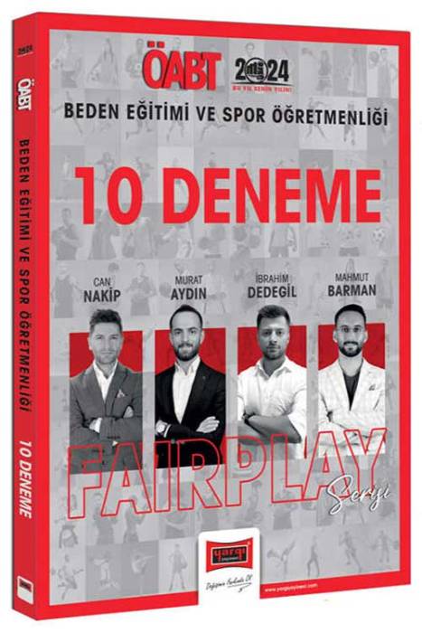 2024 ÖABT Beden Eğitimi ve Spor Öğretmenliği Fairplay 10 Deneme Yargı Yayınları