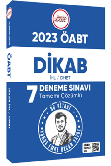 2023 ÖABT DİKAB Din Kültürü ve Ahlak Bilgisi Öğretmenliği 7 Deneme Çözümlü Hangi KPSS Yayınları