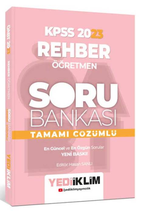 2023 ÖABT Rehber Öğretmen Tamamı Çözümlü Soru Bankası Yediiklim Yayınları