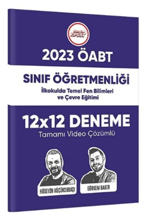 2023 ÖABT Sınıf Öğretmenliği İlkokulda Temel Fen Bilimleri ve Çevre Eğitimi 12x12 Deneme Video Çözümlü Hangi KPSS