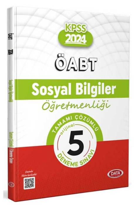 2024 ÖABT Sosyal Bilgiler Öğretmenliği Tamamı Çözümlü 5 Deneme Sınavı Data Yayınları