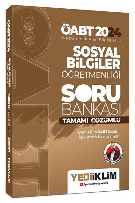 2024 ÖABT Sosyal Bilgiler Öğretmenliği Tamamı Çözümlü Soru Bankası Yediiklim Yayınları