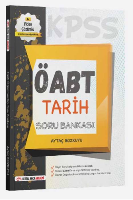 2023 ÖABT Tarih Soru Bankası Video Çözümlü Dijital Hoca Akademi Yayınları