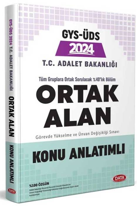 2024 GYS ÜDS Adalet Bakanlığı Ortak Alan Konu Anlatımlı Görevde Yükselme Ünvan Değişikliği Data Yayınları