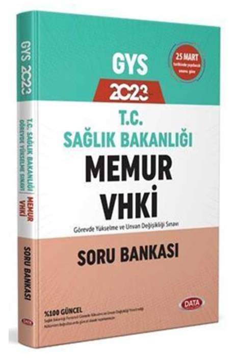 2023 T.C. Sağlık Bakanlığı Memur VHKİ Soru Bankası Data Yayınları