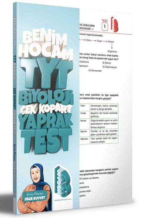 2023 TYT Biyoloji Çek Kopar Yaprak Test Benim Hocam Yayınları