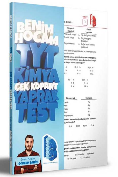 2023 TYT Kimya Çek Kopar Yaprak Test Benim Hocam Yayınları