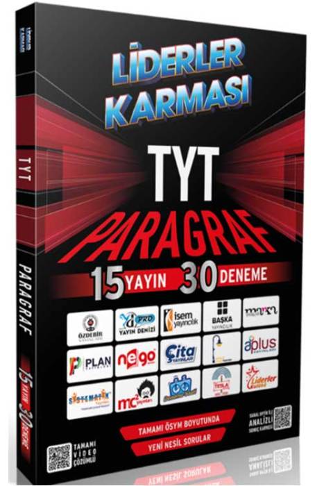 2023 TYT Paragraf Denemeleri 15 Yayın 30 Deneme Liderler Karması