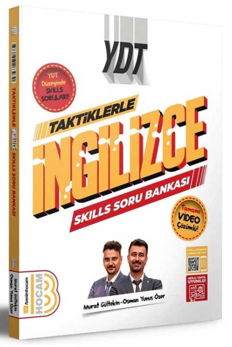 2025 YDT Taktiklerle İngilizce SKILLS Soru Bankası Benim Hocam Yayınları