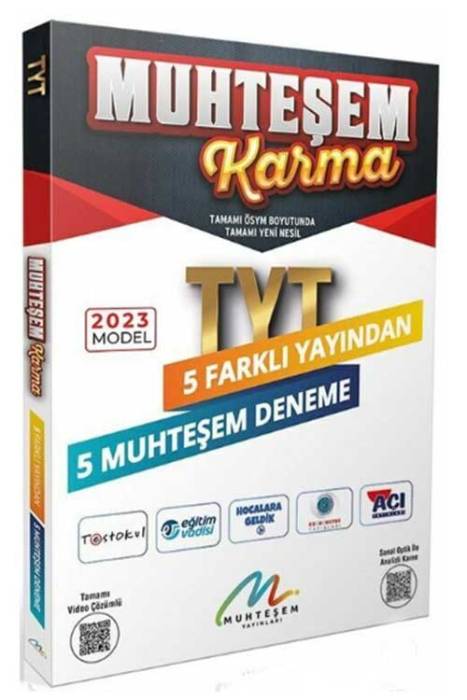 2023 YKS TYT 5 Farklı Yayın 5 Muhteşem Deneme Muhteşem Yayınları