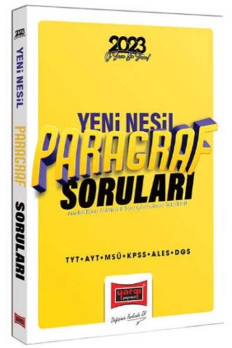 2023 YKS TYT AYT MSÜ KPSS ALES DGS Yeni Nesil Paragraf Soruları Yargı Yayınları