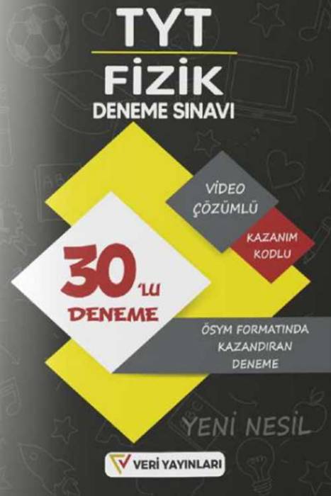 2023 YKS TYT Fizik ÖSYM Formatında Video Çözümlü Yeni Nesil Kazandıran 30'lu Deneme Veri Yayınları