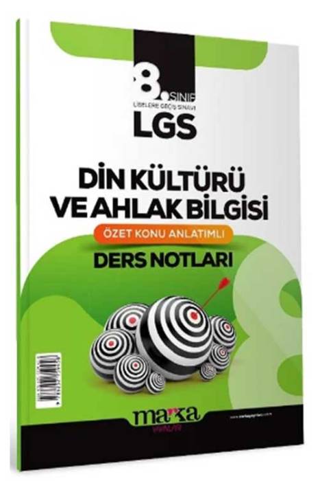 2024 8. Sınıf LGS Din Kültürü ve Ahlak Bilgisi Özet Konu Anlatımlı Ders Notları Marka Yayınları