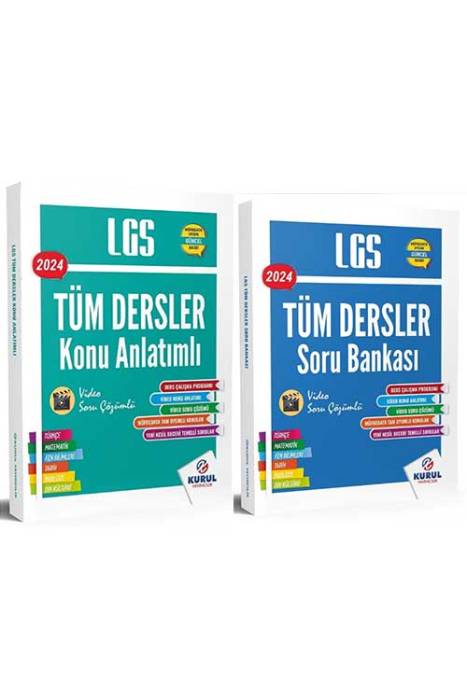 2024 8. Sınıf LGS Tüm Dersler Konu Anlatımı ve Soru Bankası Seti Kurul Yayıncılık