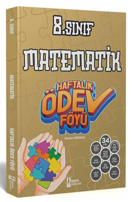 2025 8. Sınıf Matematik Haftalık Ödev Föyü İsem Yayıncılık