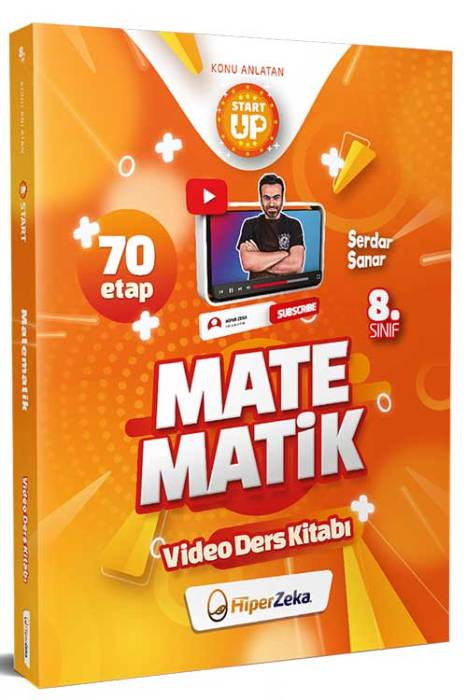 2024 8. Sınıf Start Up Matematik Konu Anlatan Video Ders Kitabı Hiper Zeka Yayınları