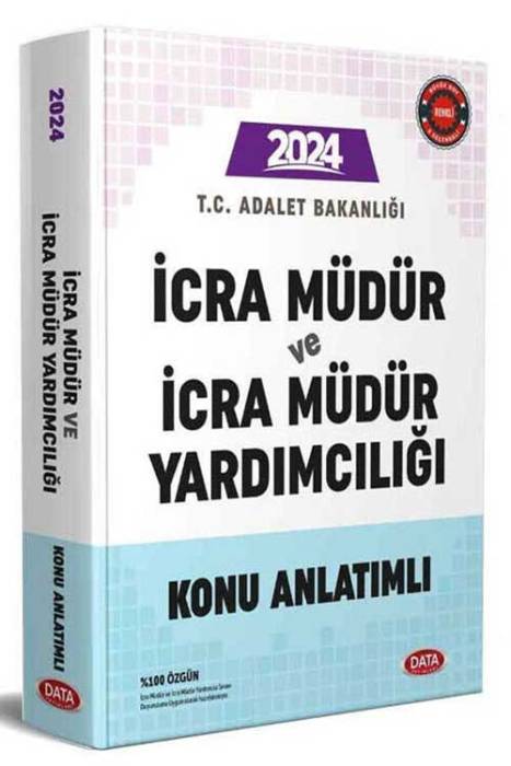 2024 Adalet Bakanlığı İcra Müdür ve İcra Müdür Yardımcılığı Konu Anlatımlı Data Yayınları