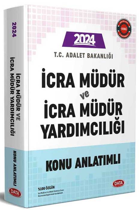 2024 Adalet Bakanlığı İcra Müdür ve Müdür Yardımcılığı Konu Anlatımlı Data Yayınları