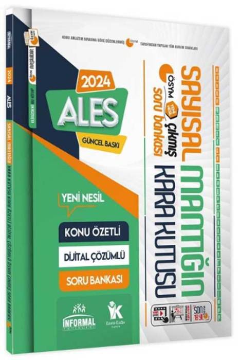 2024 ALES Sayısal Mantığın Kara Kutusu Çıkmış Sorular Soru Bankası İnformal Yayınları