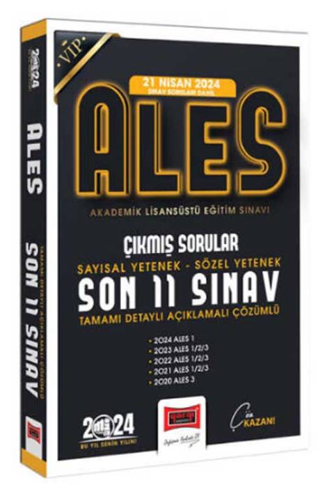 2024 ALES Son 11 Sınav Çıkmış Sorular (21 Nisan 2024 Sınavı Dahil) Yargı Yayınları